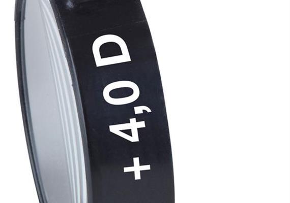 Aufstecklinse aufklappbar +4.00