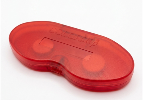 ColorClip-Etui transparent rot