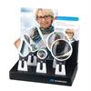 Karton Display mit 5 Lupen rund und eckig 4500K