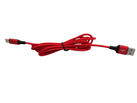Ladekabel USB zu USB C rot SCHWEIZER