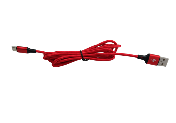 Ladekabel USB zu USB C rot SCHWEIZER