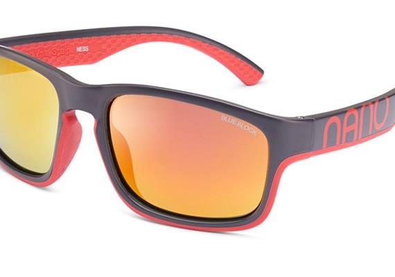 NanoSol Ness dunkelgrau matt/rot matt 52