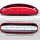 Loupe à fond clair VTM, rouge