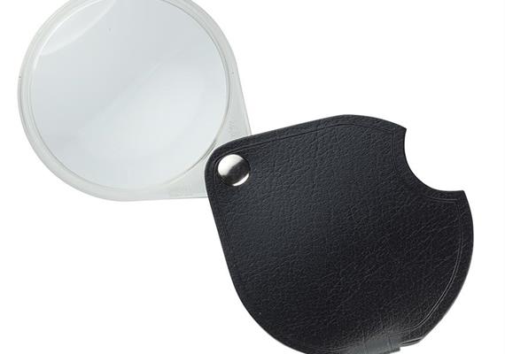Loupe pliante en cuir, graphite 10D