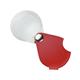 Loupe pliante en cuir, rouge 20D