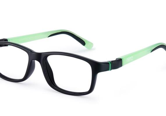 NanoGlow Crew3 noir mat/vert Glow 46