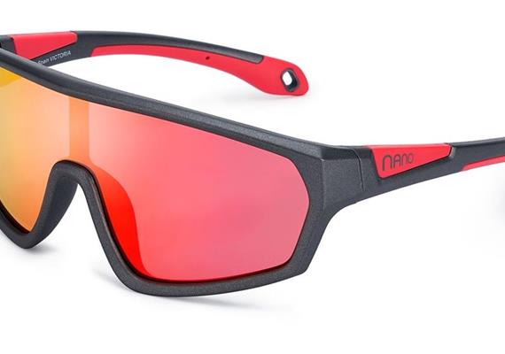 NanoSol Victoria M gris mat/rouge 58