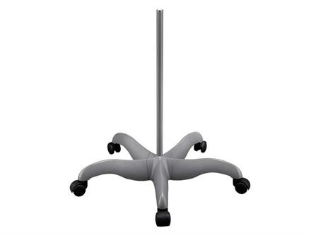 Professionel pied de sol 5 branches, gris